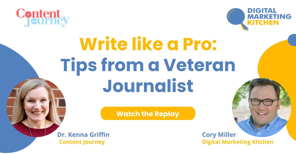 Webinar: Write like a pro with Dr. Kenna Griffin
